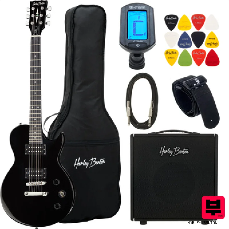 Harley Benton SC-200 BK DNAFX AmP10 Set - Electric Guitar Sets