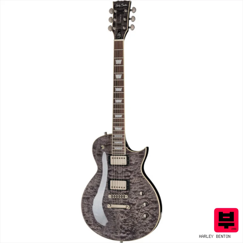 Harley Benton SC-Custom III Quilt Midnight - Single Cut Guitars