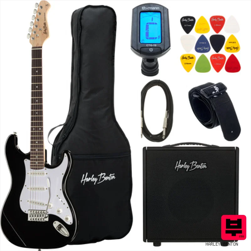 Harley Benton ST-20 BK Std.DNAFX AmP10 Set - Electric Guitar Sets