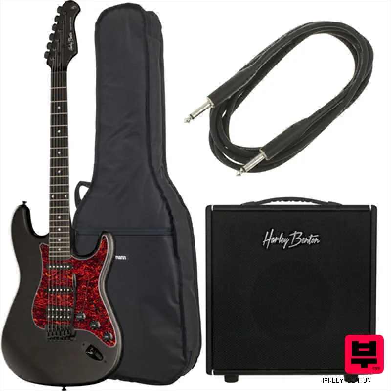 Harley Benton ST-20HSS SBK DNAFX AmP10 Set - Electric Guitar Sets