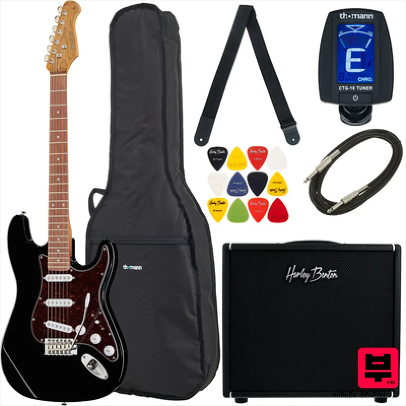 Harley Benton ST-62BK DNAFX AmP20 Set - ST Style Guitars