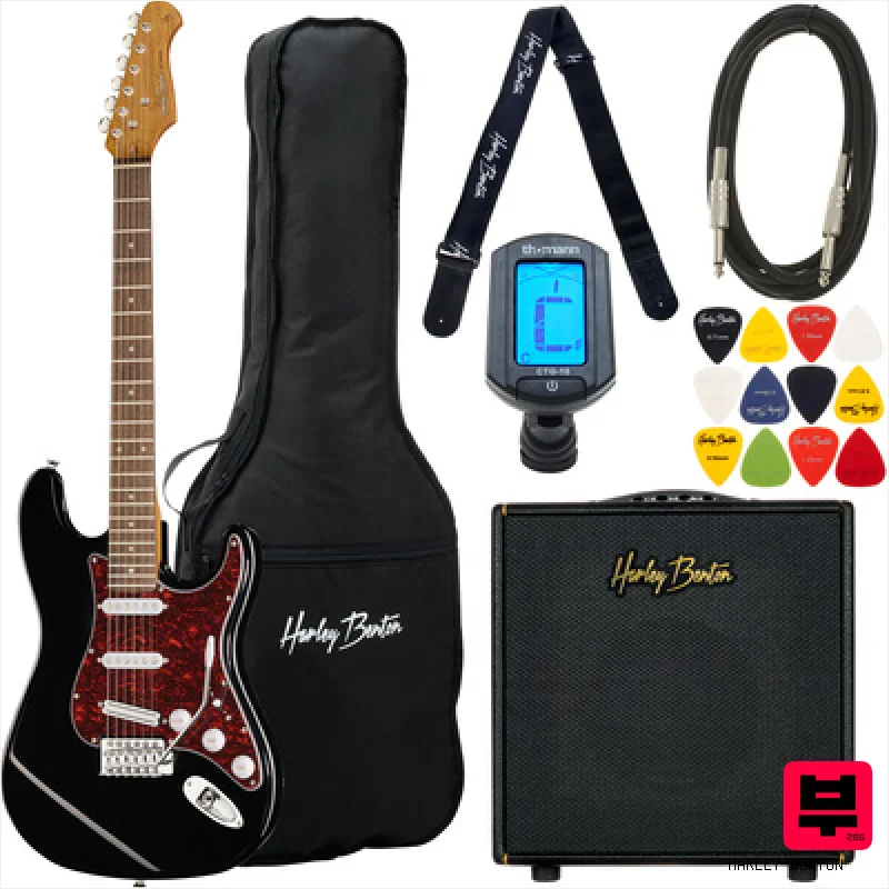Harley Benton ST-62BK HotRod DNAFX AmP15 Set