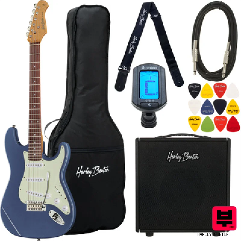 Harley Benton ST-62CC LPB DNAFX AmP10 Set - Professional Music Instrument Photo