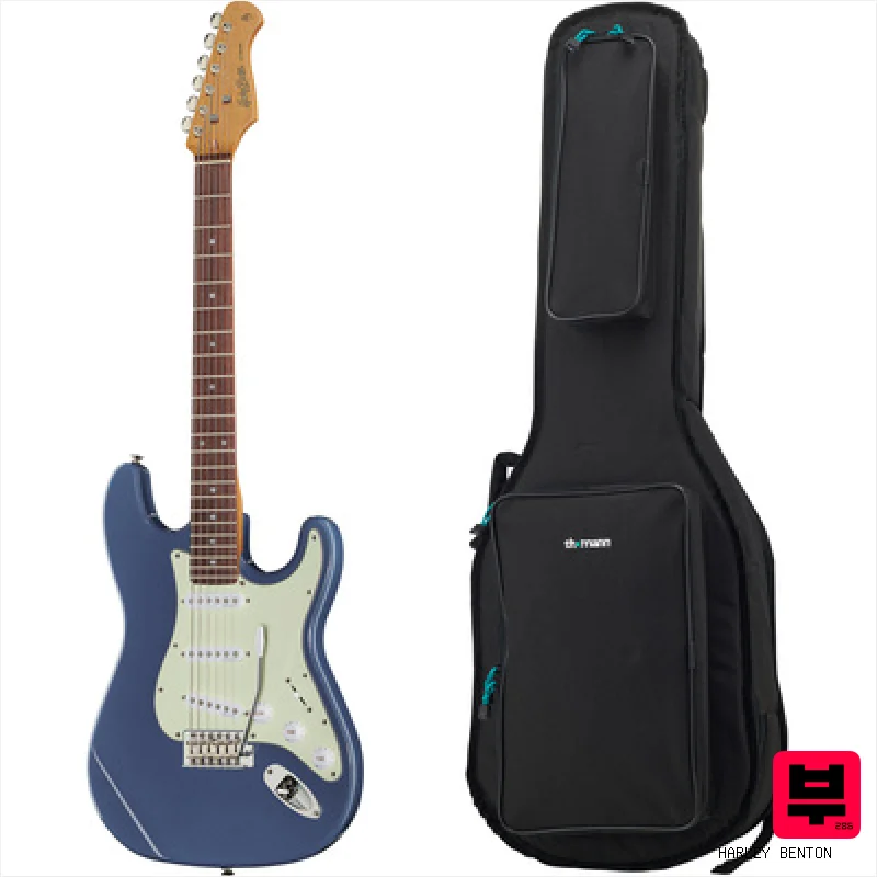 Harley Benton ST-62CC RW LPB Blue w/Bag - Professional Music Instrument Photo