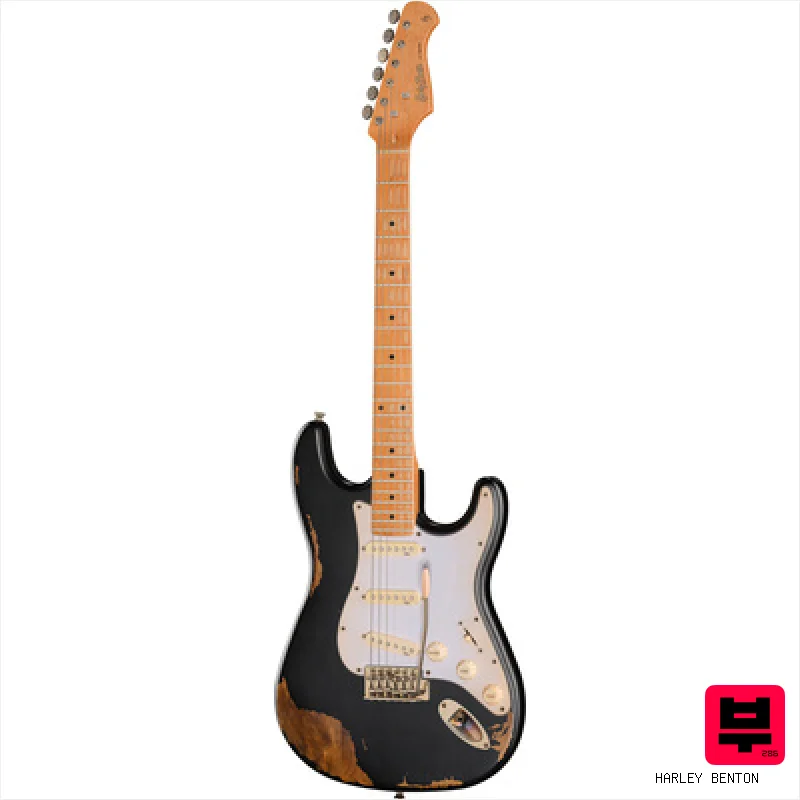 Harley Benton ST-62HA MN BK - ST Style Guitars