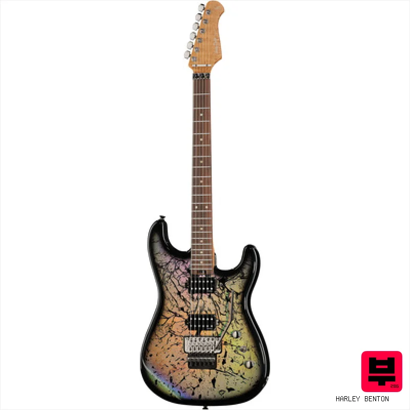Harley Benton ST-80FR HH Holographic - ST Style Guitars