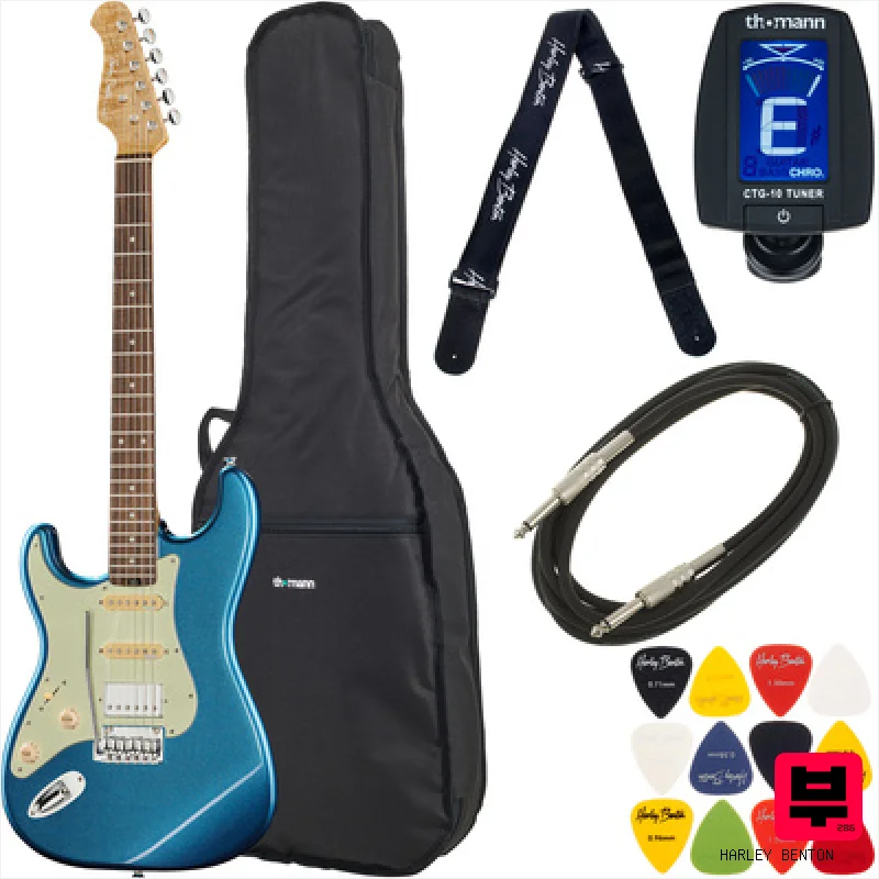 Harley Benton ST-Modern Plus HSS LH L Bundle - Lefthanded Guitars