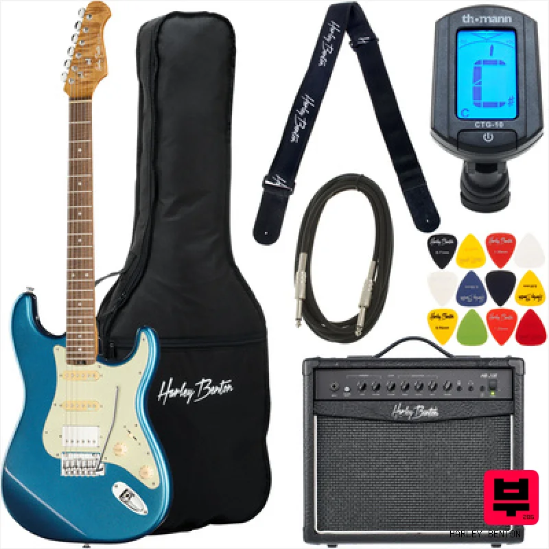 Harley Benton ST-Modern Plus HSS LPB Set - Electric Guitar Sets