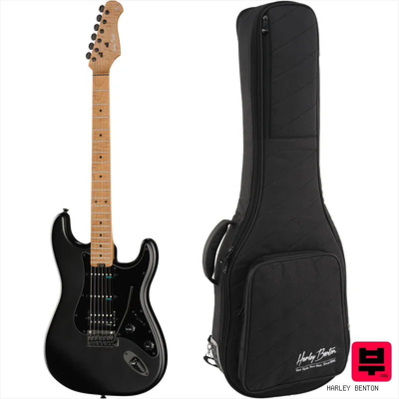 Harley Benton ST-Modern Plus HSS SBK w/Safe - ST Style Guitars
