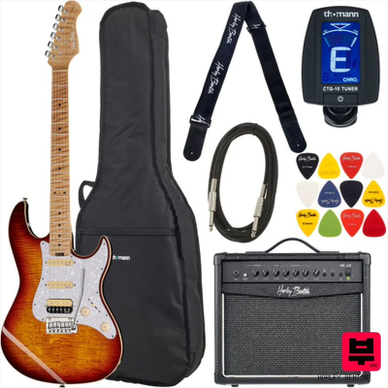Harley Benton ST-Modern Plus MN HSS F Set - Professional Music Instrument Photo