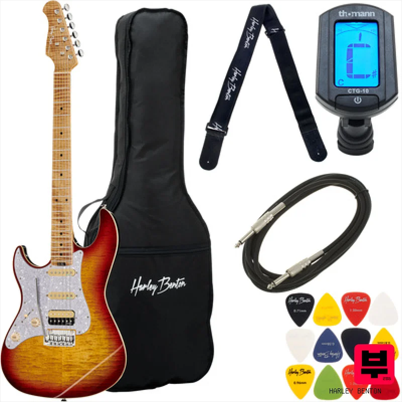Harley Benton ST-Modern Plus MN HSS L Bundle - Lefthanded Guitars