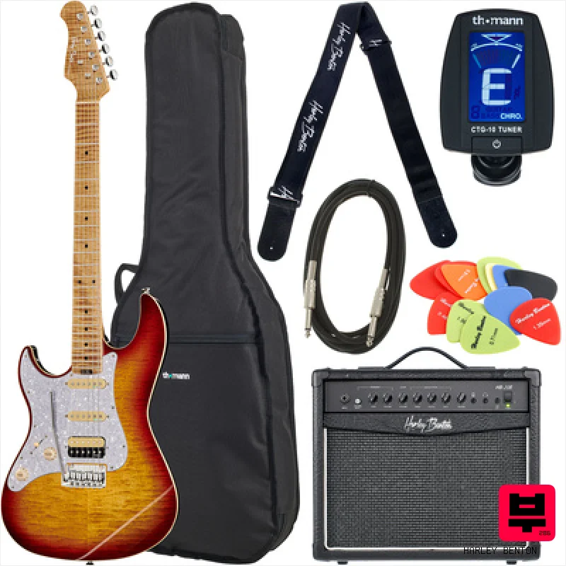 Harley Benton ST-Modern Plus MN HSS L Set - Professional Music Instrument Photo