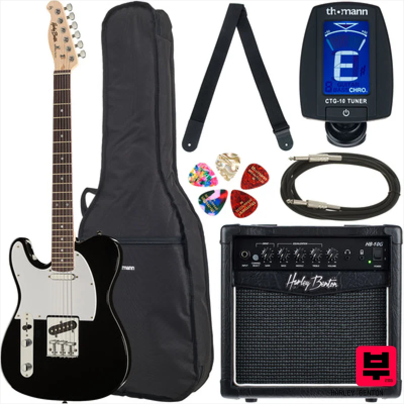 Harley Benton TE-20 BK Lefthand Std. 1 - Electric Guitar Sets