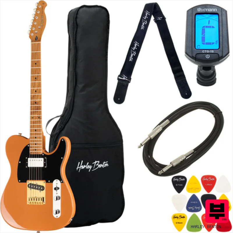 Harley Benton TE-53KR BL Tribute Seri Bundle