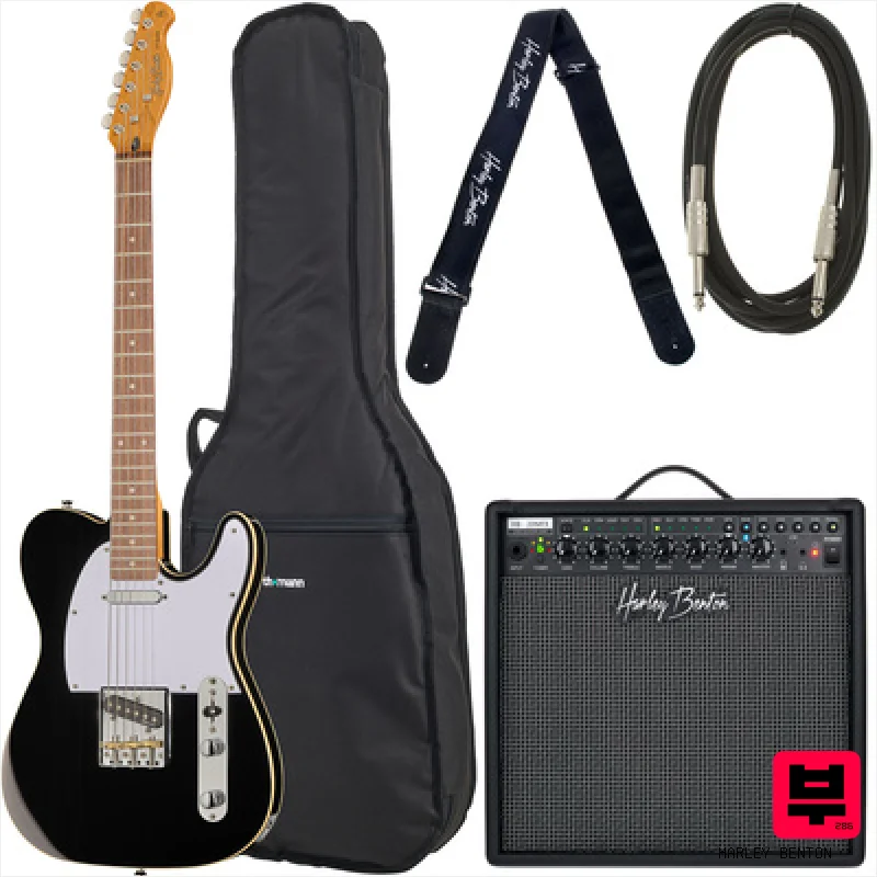 Harley Benton TE-62DB BK Bundle - Electric Guitar Sets