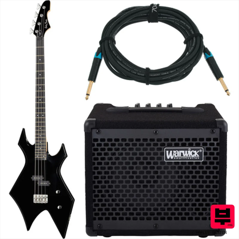 Harley Benton WB-20BK Rock Series w/Warwick - Professional Music Instrument Photo