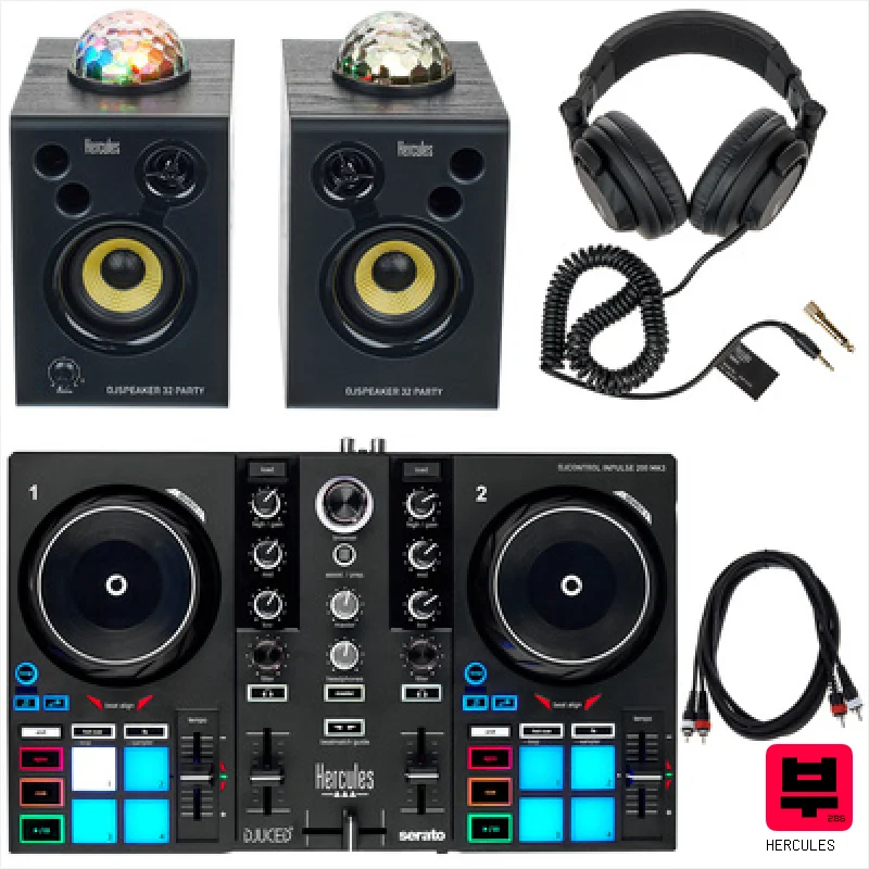 Hercules Kids DJ Party Bundle MK3 - DJ Controllers