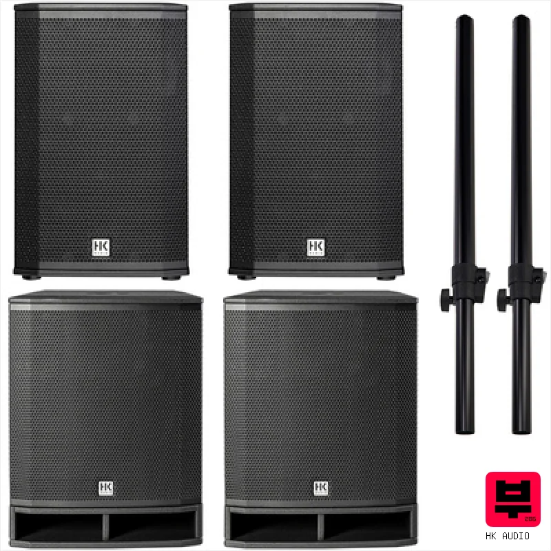 HK Audio LUNAR 110/SUB 115 Power Bundle - Professional Music Instrument Photo