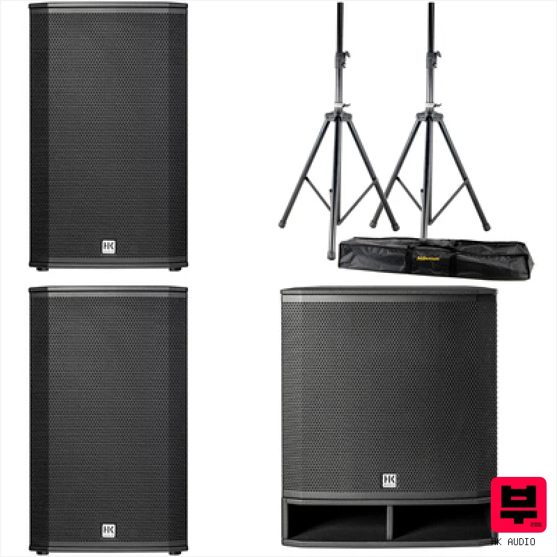HK Audio LUNAR 112/SUB 118 Basis Bundle - Professional Music Instrument Photo