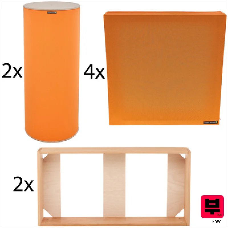 HOFA Home Studio Orange Bundle - Acoustic Treatment Sets