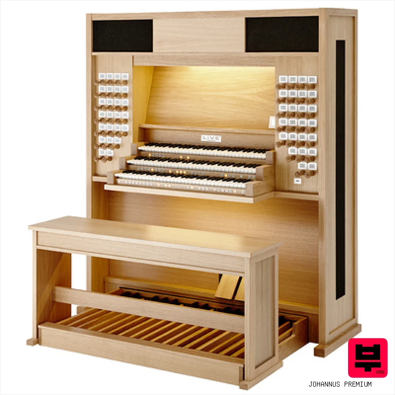 Johannus Premium Live III, Oak Natural, Concave - Classical Organs (3 Manuals)