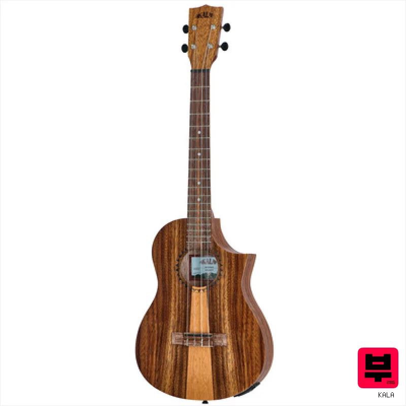 Kala Teak Tri-Top Baritone Ukulele - Baritone Ukuleles