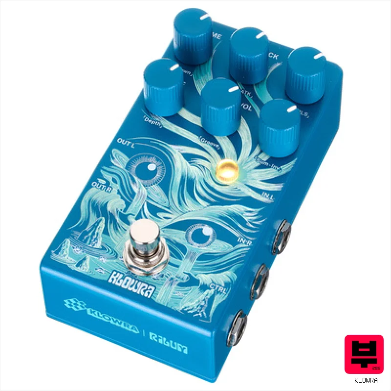 Klowra Rilium Stereo Delay - Delay/Echo Pedals