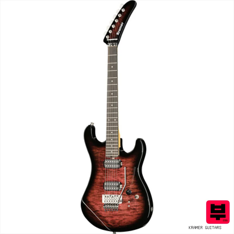 Kramer Guitars The 84 HH Quilt Magenta Burst - ST Style Guitars