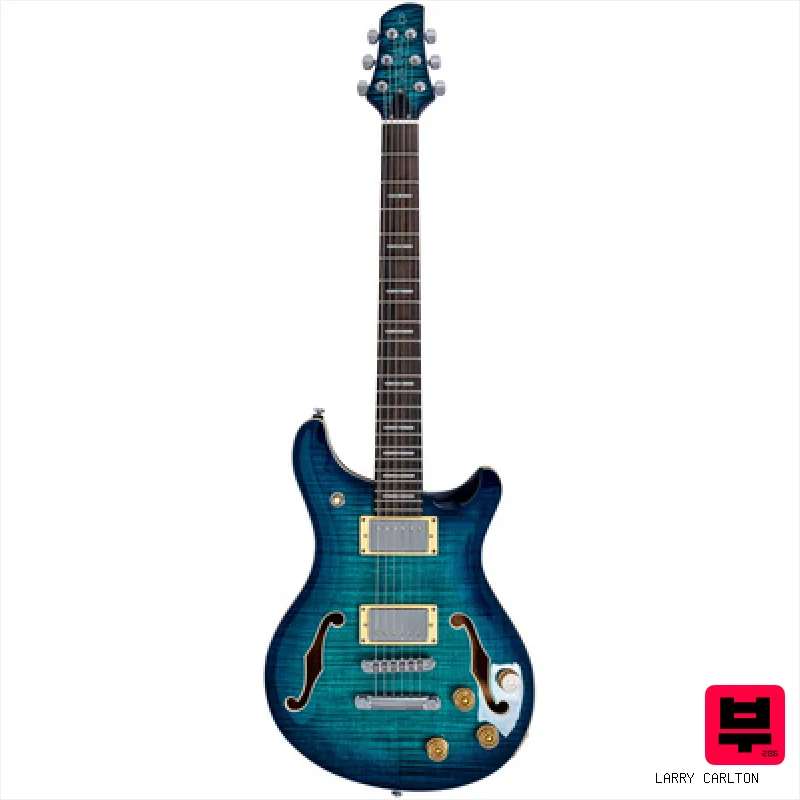 Larry Carlton Q7 Hollow Transparent Blue - Semiacoustic Guitars