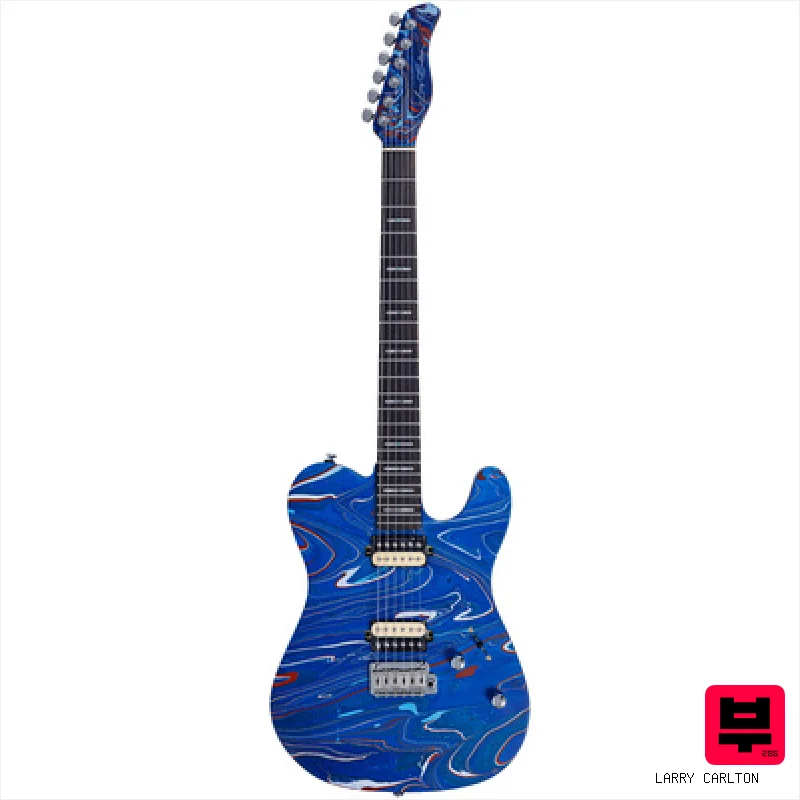 Larry Carlton T7 SW Blue Swirl - T Style Guitars