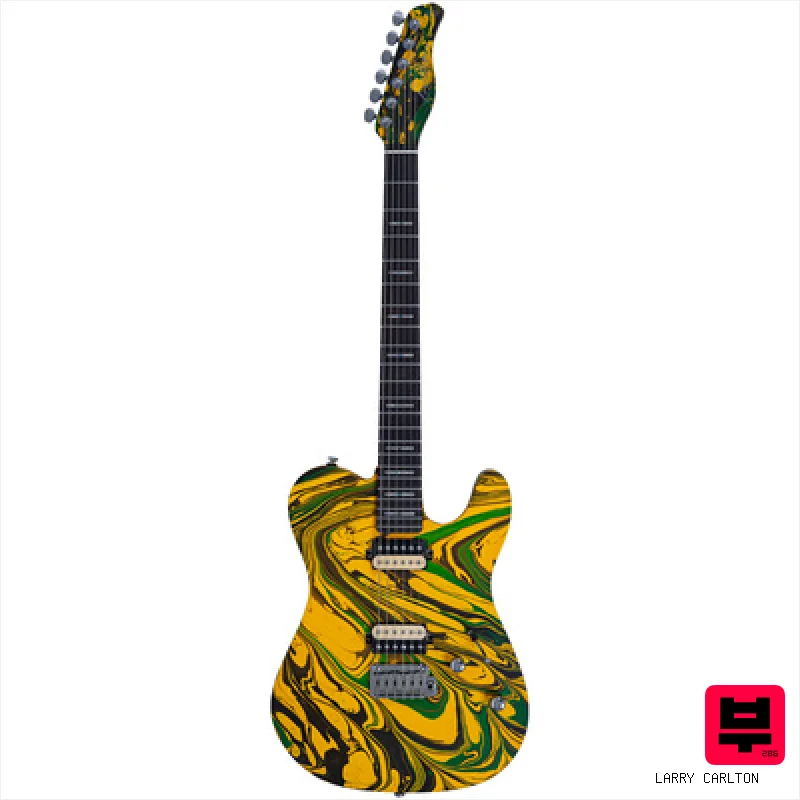 Larry Carlton T7 SW Yellow Swirl - T Style Guitars