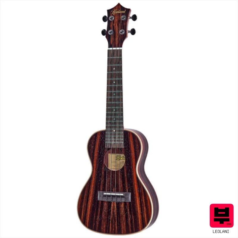 Leolani Macassar Ebony Concert Ukulele - Concert Ukuleles