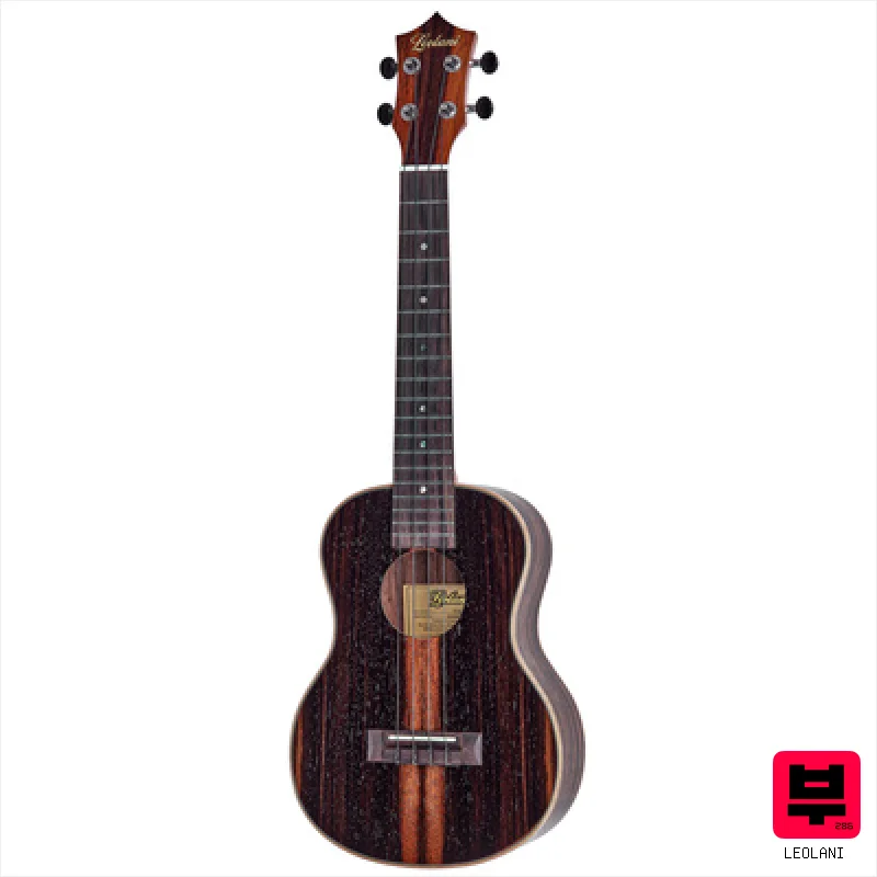 Leolani Macassar Ebony Tenor Ukulele - Tenor Ukuleles