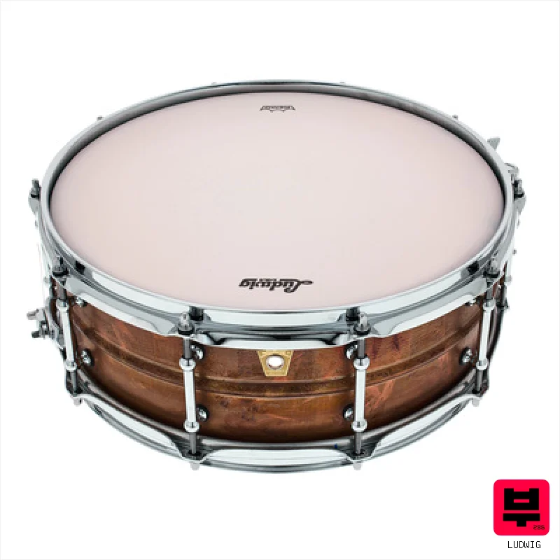 Ludwig 14"x5" Raw Copper Phonic - Copper Snare Drums