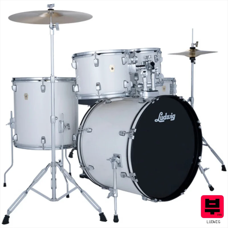 Ludwig Accent Drive 5pc Snow Dust - Acoustic Drumkits