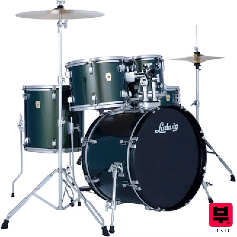 Ludwig Accent Fuse 5pc Jade Dust - Acoustic Drumkits