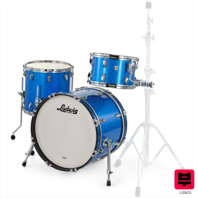 Ludwig Classic Maple Downbeat Blue S. - Drum Shell Sets