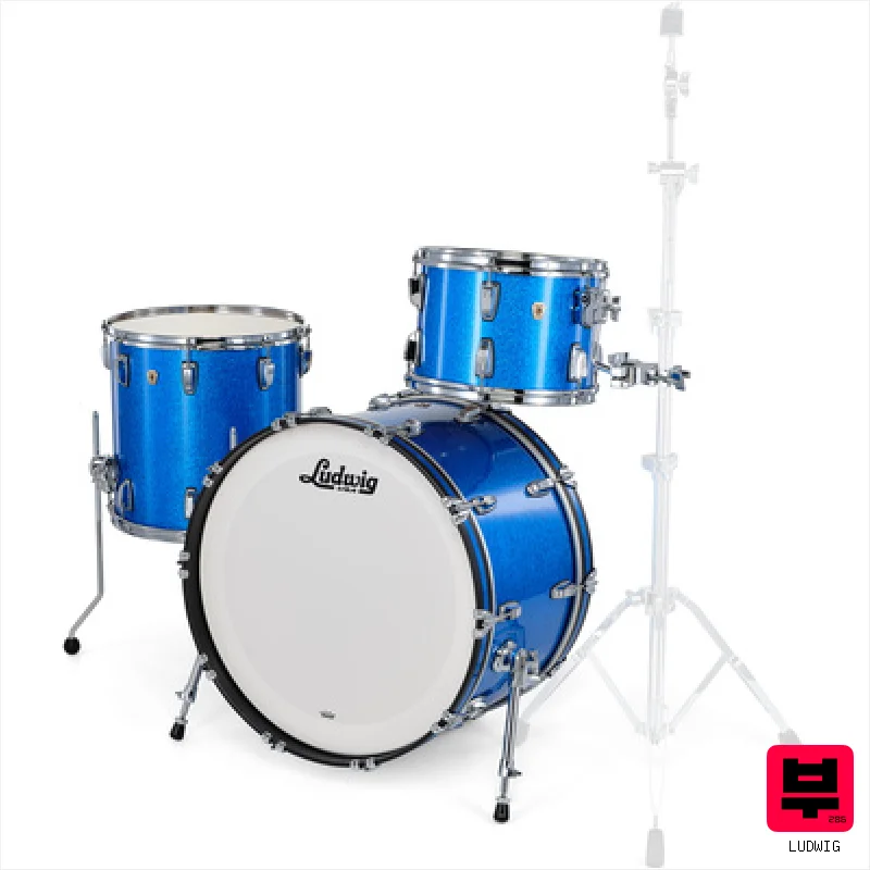 Ludwig Classic Maple Rock Blue Sp. - Drum Shell Sets