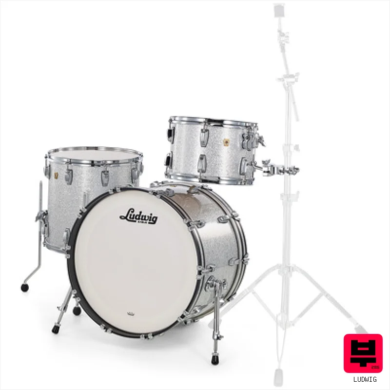 Ludwig Classic Maple Rock Silver Sp. - Drum Shell Sets