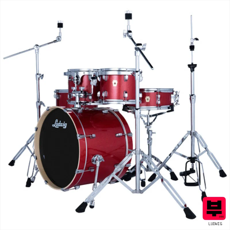 Ludwig Evolution 20" Crimson Sparkle - Acoustic Drumkits