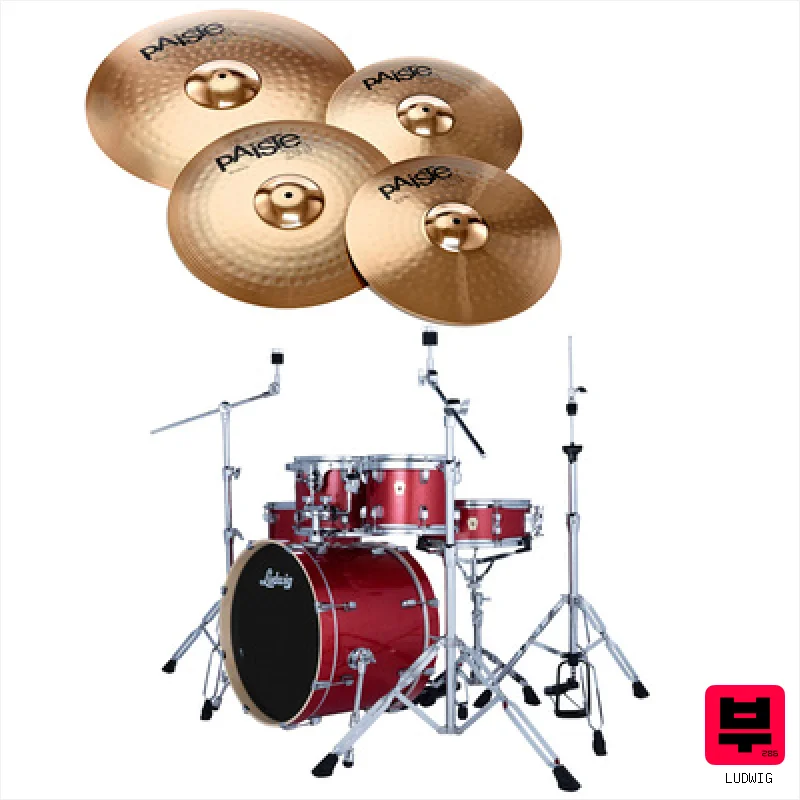 Ludwig Evolution Bundle 20" Crimson - Acoustic Drumkits