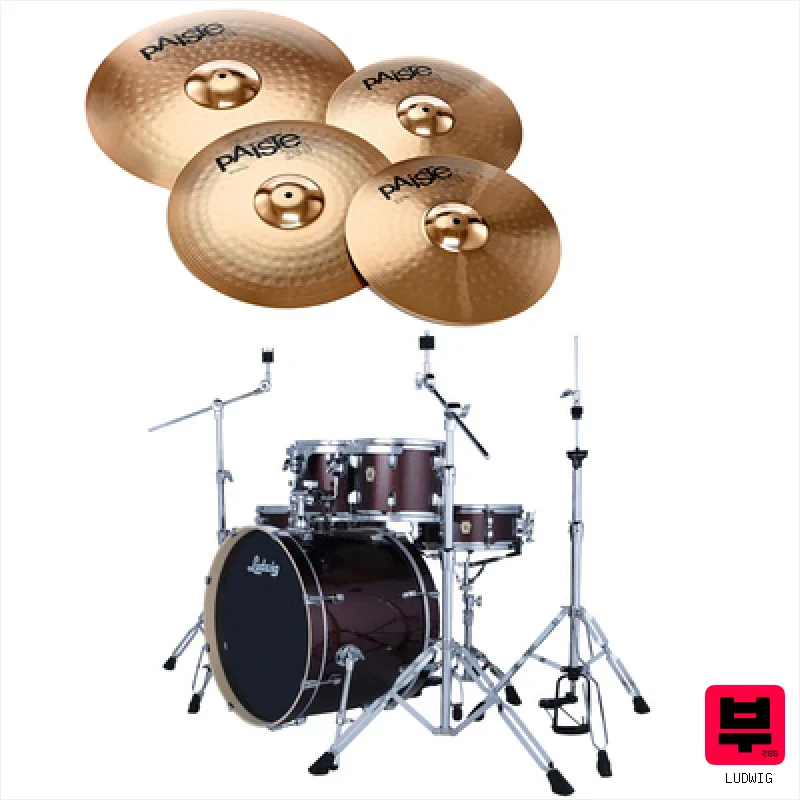 Ludwig Evolution Bundle 22" 6pc Caram - Acoustic Drumkits