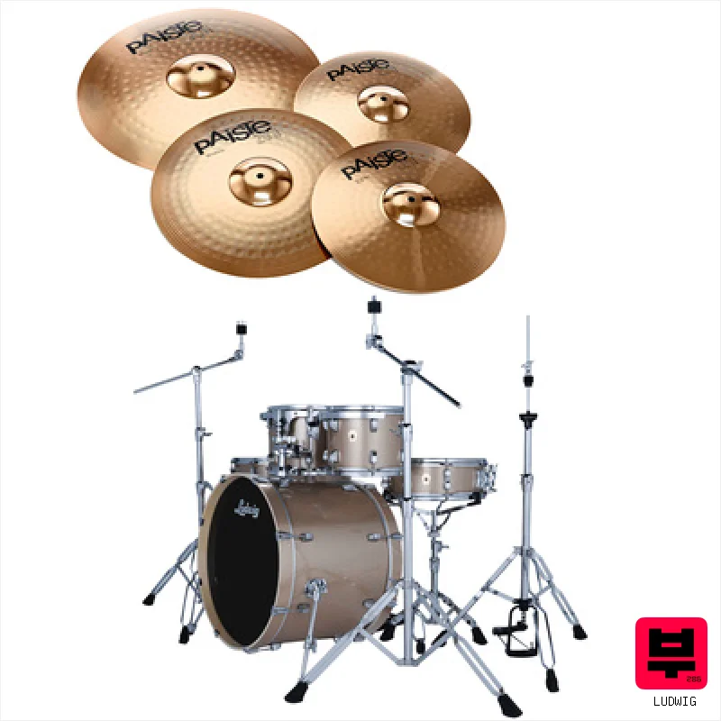 Ludwig Evolution Bundle 22" 6pc Pros. - Acoustic Drumkits