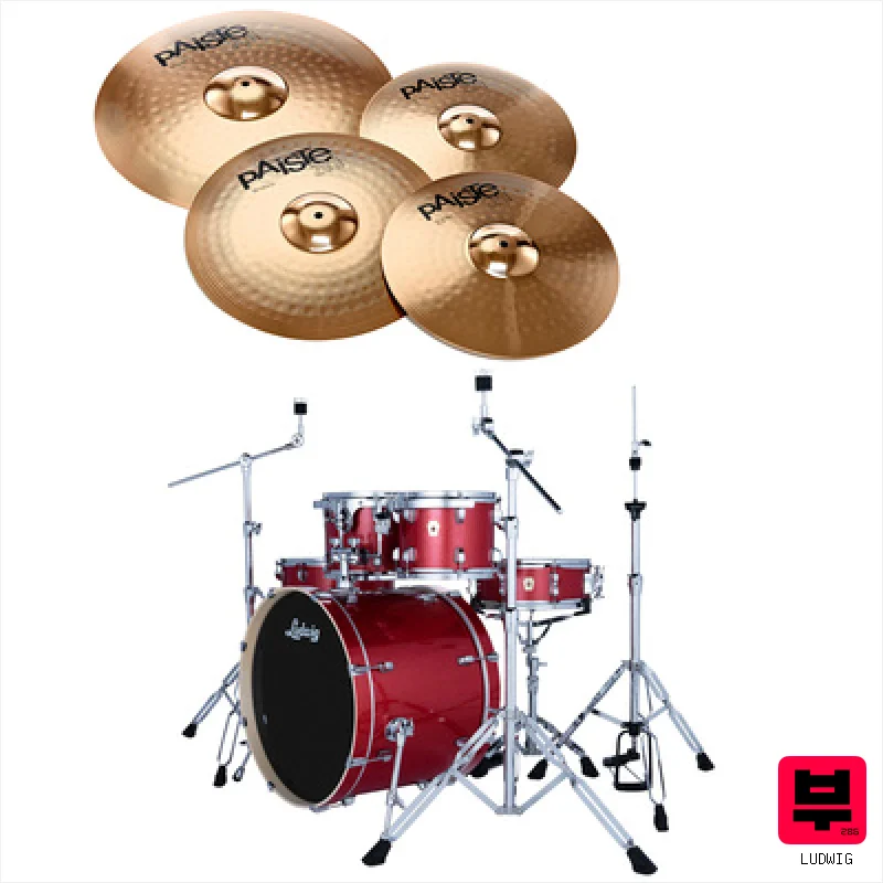 Ludwig Evolution Bundle 22" Crimson - Acoustic Drumkits