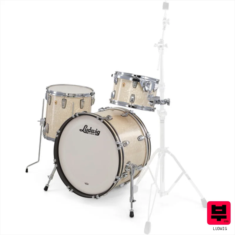 Ludwig Legacy Maple Downbeat V.White - Drum Shell Sets