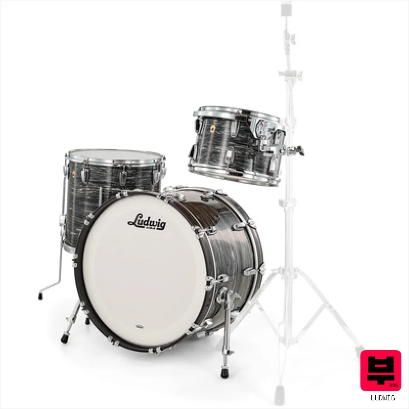 Ludwig Legacy Maple Fab Black Oyster - Drum Shell Sets