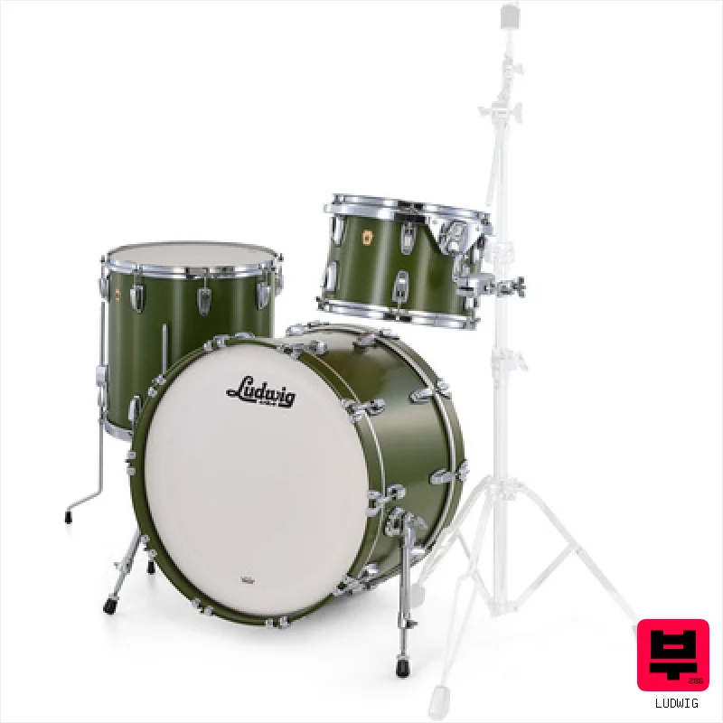 Ludwig Legacy Maple Fab Herit. Green - Drum Shell Sets
