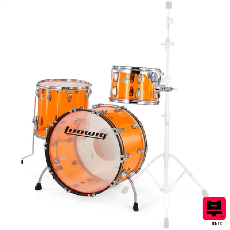 Ludwig Vistalite FAB Set Amber - Drum Shell Sets
