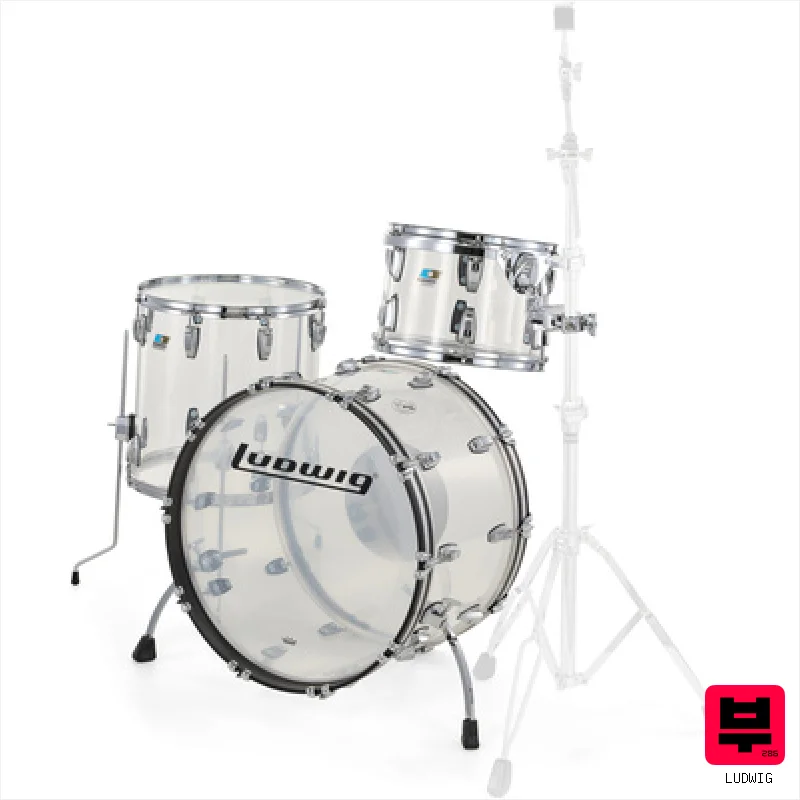 Ludwig Vistalite FAB Set Clear - Drum Shell Sets