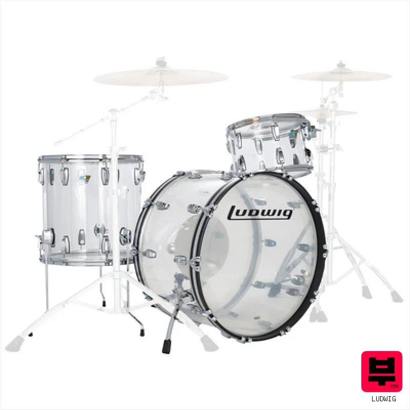 Ludwig Vistalite ProBeat Set Clear - Drum Shell Sets